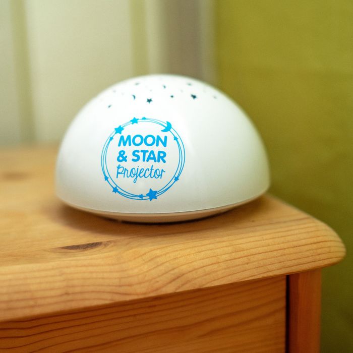 Nachtlicht Projektor - Mond und Sterne an die Decke zaubern