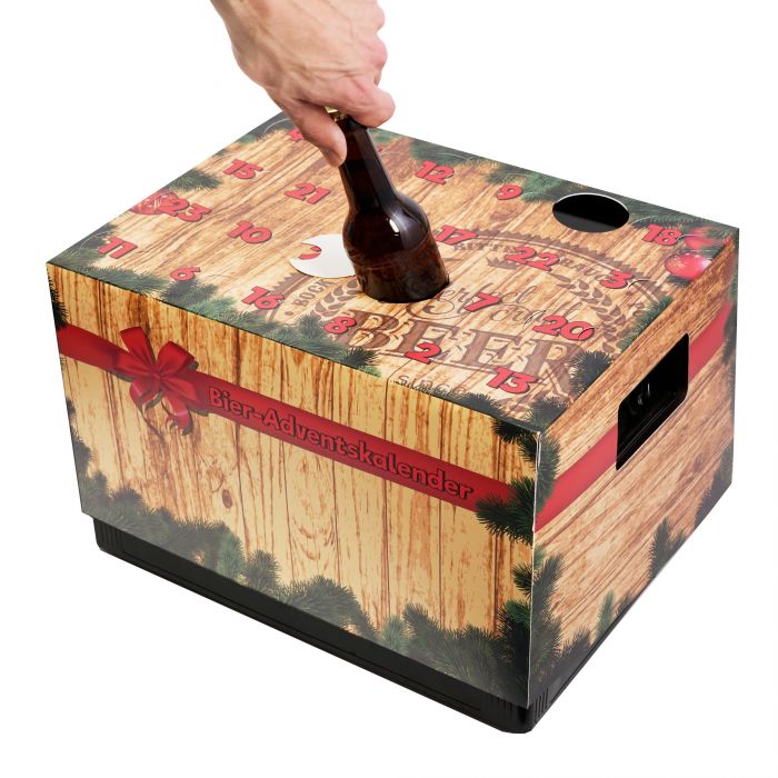 Adventskalender Bastelset Für Bierkasten Aus Filz It Klettverschluss