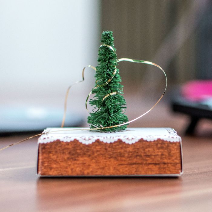Mini Weihnachtsbaum für den Schreibtisch