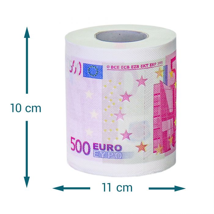 Geld Toilettenpapier - 500 Euro - 2er Set