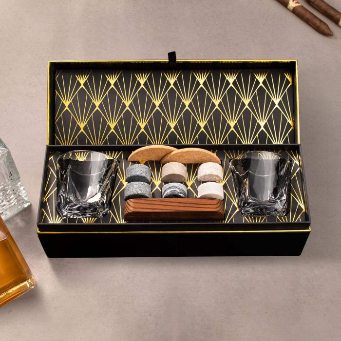 Whisky Set in edler Geschenkbox zum 60. Geburtstag