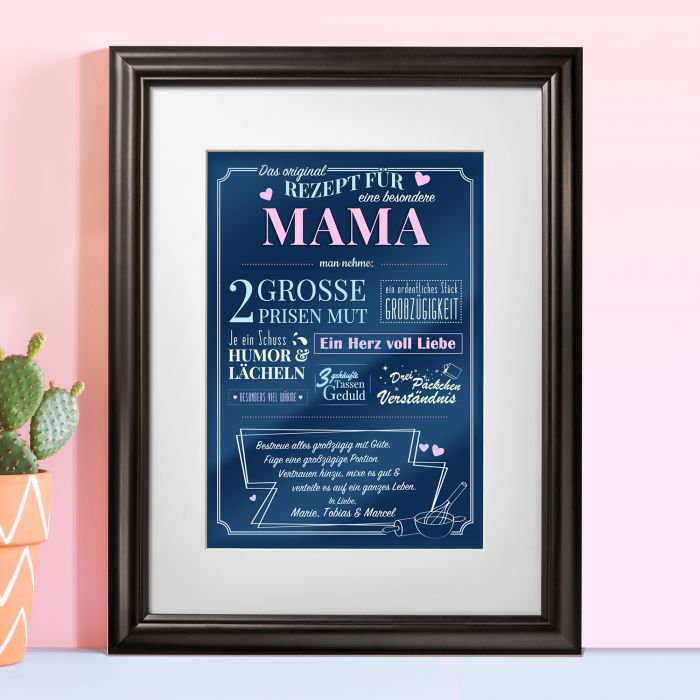 Personalisiertes Bild - Rezept für eine besondere Mama