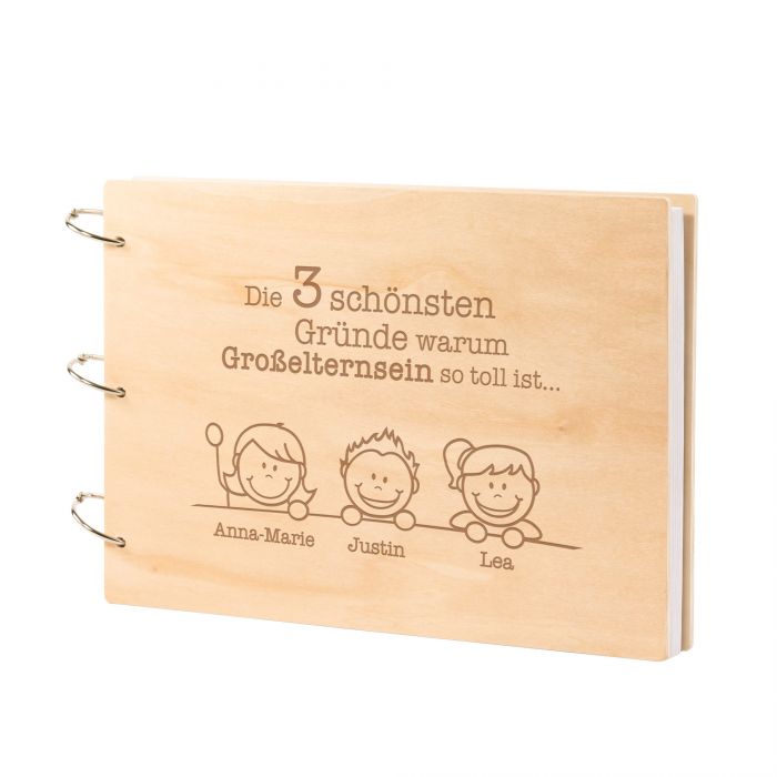 Fotobuch mit Holzcover - Großelternsein