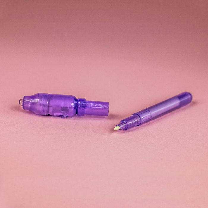 Unsichtbarer Stift mit UV Lampe