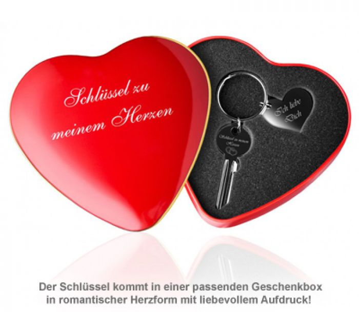 Gravur Hochzeit Valentinstag Geschenk 1 Aufsteller Schlüssel zu meinem Herzen