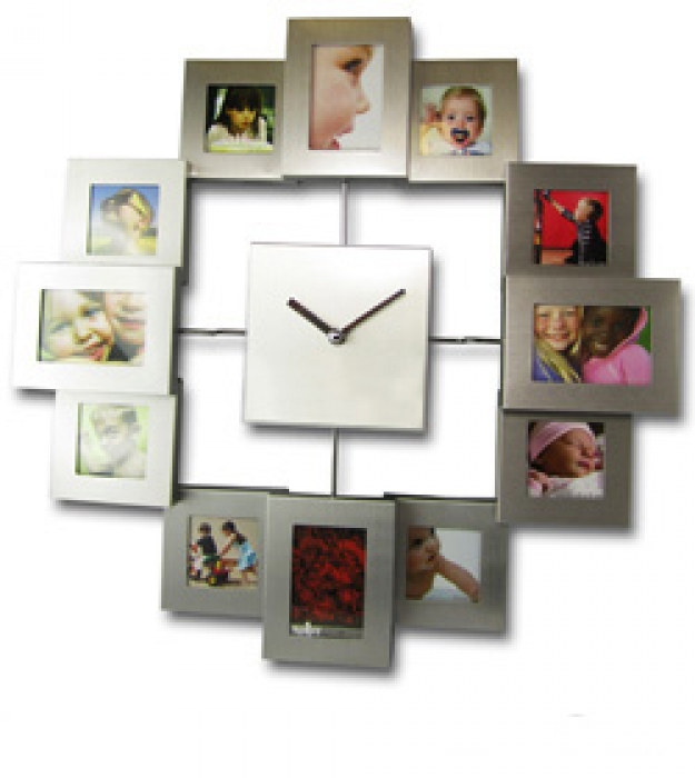 horloge murale avec cadre pour photos horloge murale avec cadre pour photos