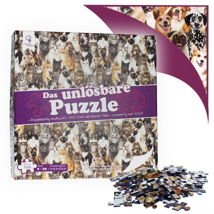 Das unlösbare Puzzle - Hunde und Katzen