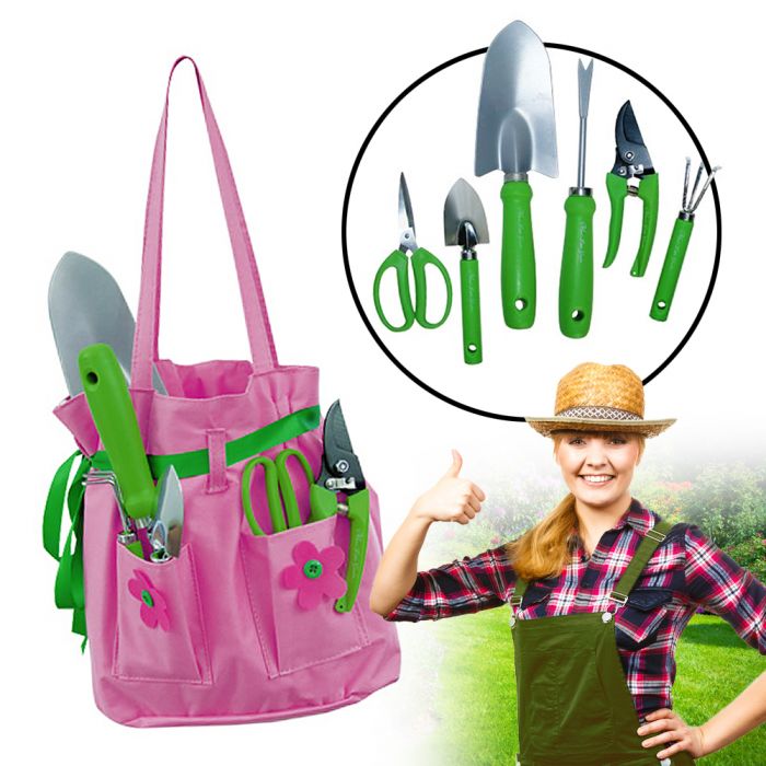 Gartentasche für Frauen - 6-teiliges Gartenset
