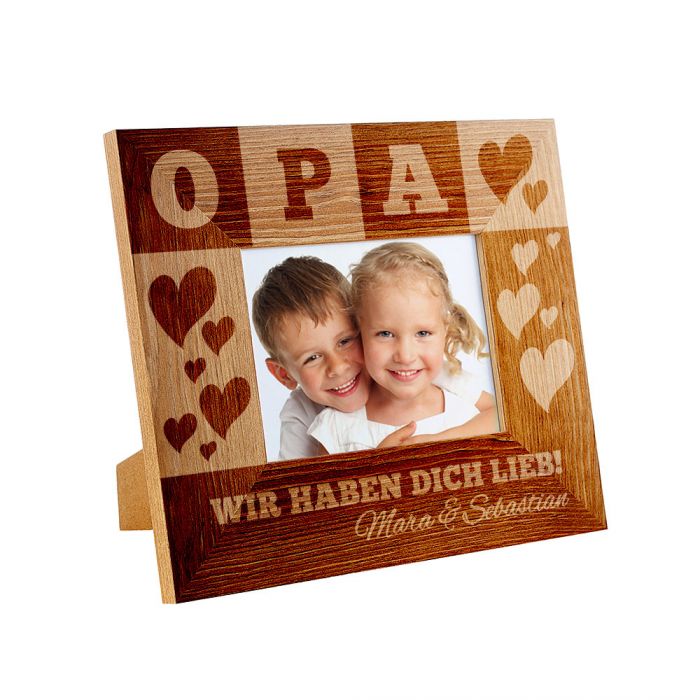 Personalisierter Bilderrahmen für Opa