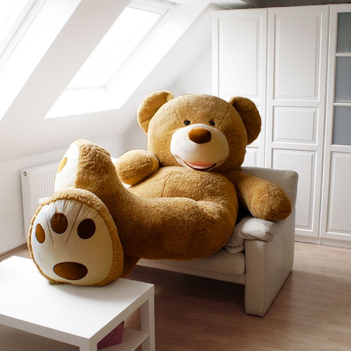 Flauschiger Riesen Teddybär für daheim - XXL 240 cm 26 kg