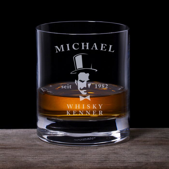 Whiskyglas - mit Gentleman Gravur