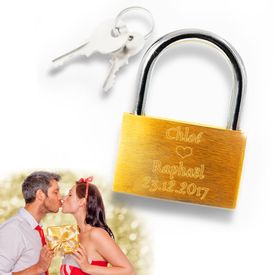 Personalisiertes Liebesschloss - Trust