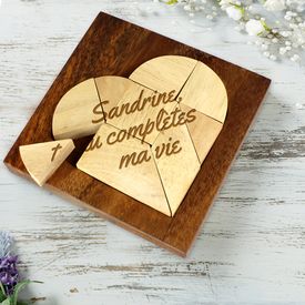 Mini Holz Puzzle - Herz