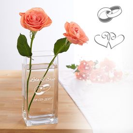 Vase zur Hochzeit - personalisiert