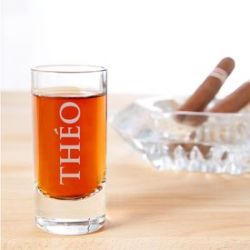 Verre � shot avec gravure personnalis�e