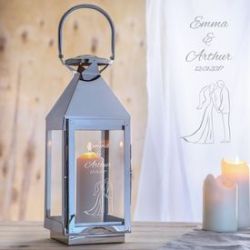 Lanterne pour le mariage - silhouette