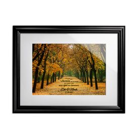 Tableau automnal chemin parcouru ensemble - personnalis� 