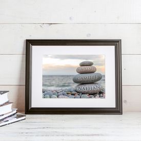 Tableau personnalis� � famille bonhomme en pierre