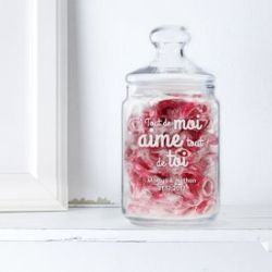 Bonbonni�re avec gravure � Message d�amour 