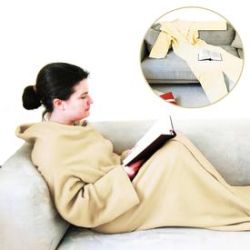 Couverture � manches - Beige