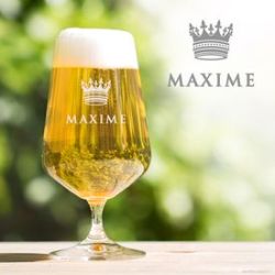 Verre � bi�re tulipe - Couronne de roi