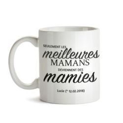 Tasse personnalis�e - Promotion au grade de mamie