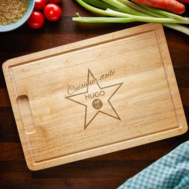 Sternekoch - personalisiertes Schneidebrett