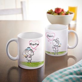 Personalisiertes Tassen Set - Brautpaar