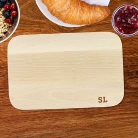 Planchette Petit-d�jeuner grav�e � Initiales 