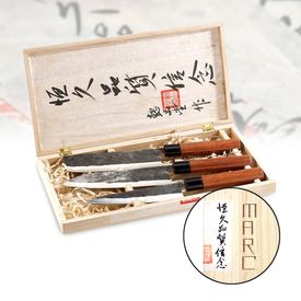 Kchenmesser Set - handgeschmiedet