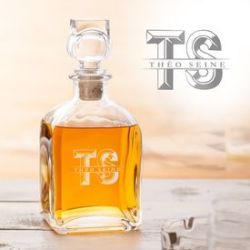 Carafe � whisky avec gravure � Initiales XL