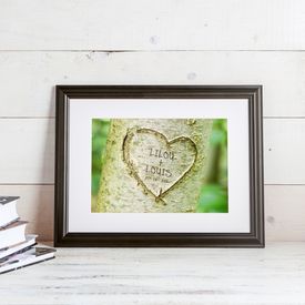 Tableau cur dans larbre sur fond printanier  personnalis 