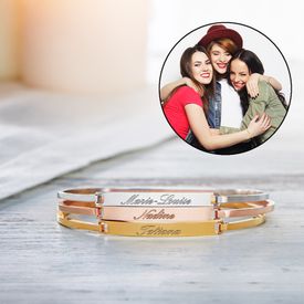 Armreife 3er Set mit Gravur