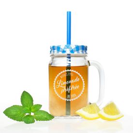 Verre avec couvercle et paille - personnalis