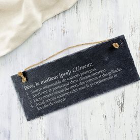 Schiefertafel mit Gravur - Definition Weltbester Papa