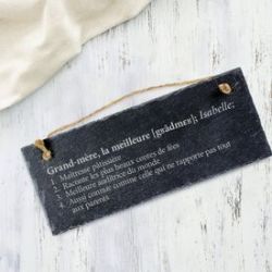 Ardoise avec gravure � D�finition meilleure mamie 