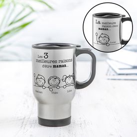 Tasse thermo personnalis�e � raisons d��tre maman