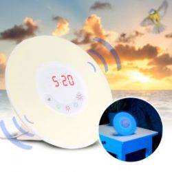R�veil radio avec �clairage et bruitages - Lever du soleil