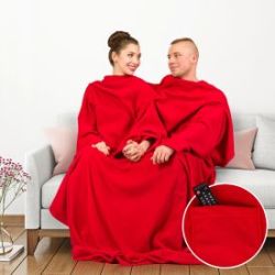 Plaid douillet avec manches pour couples