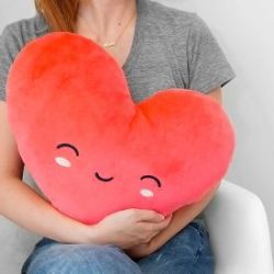 Coussin coeur chauffant 