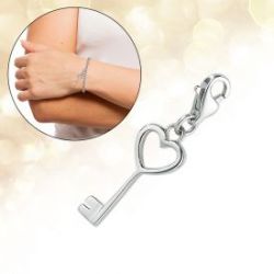 Pendentif de charme � La cl� de mon c�ur 