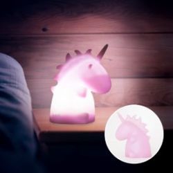 Lampe licorne - rose