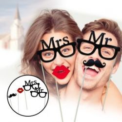 Accessoires photo pour mariage � Mr and Mrs 