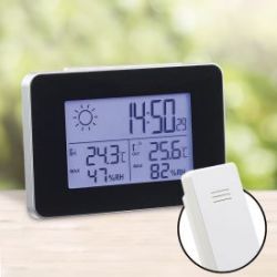 Station m�t�o radioguid�e deluxe avec senseur ext�rieur 