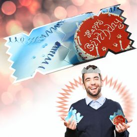 Carte d'anniversaire avec effet explosif