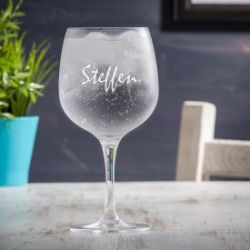 Verre � gin - Gravure du nom