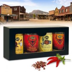 Coffret cadeau de 4 �pices � barbecue - �dition cowboy