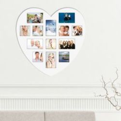 Cadre photo en c�ur collage