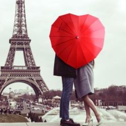 Parapluie c�ur pour couples