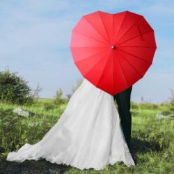Parapluie c�ur pour le mariage